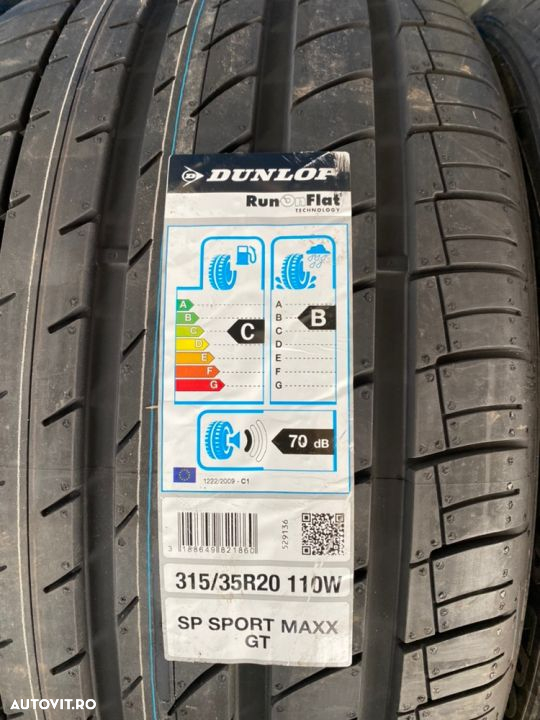 vand set anvelope 275/40/20-315/35/20 dunlop de vară runflat - 3