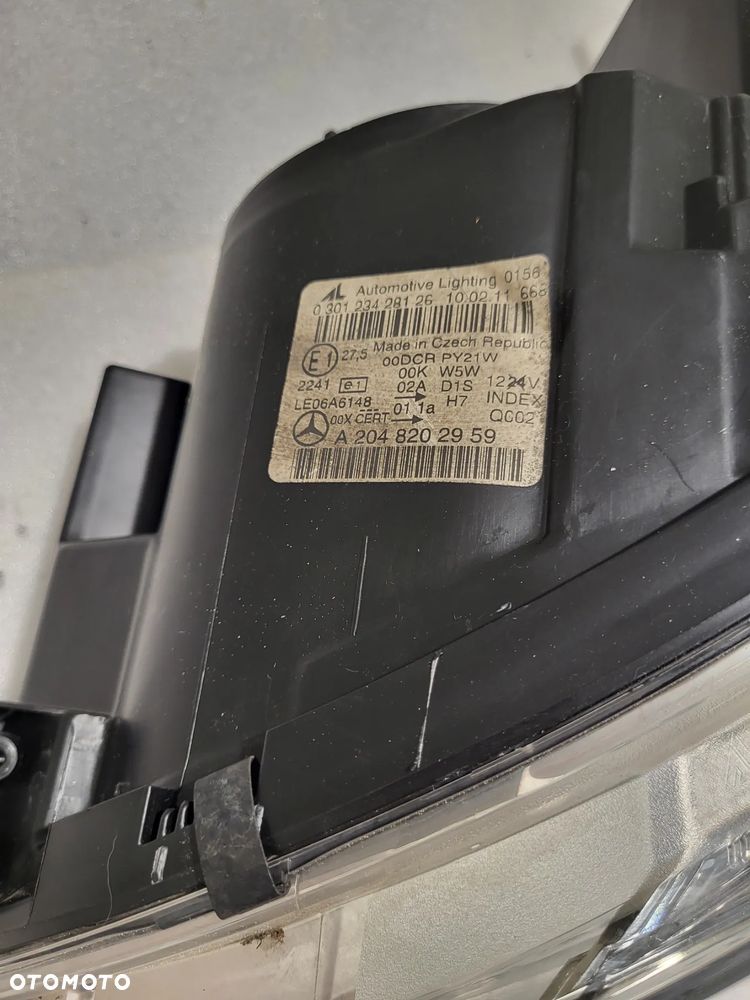 Mercedes-Benz C W204 SM XENON PRZÓD STRONA LEWA A2048202959 - 3