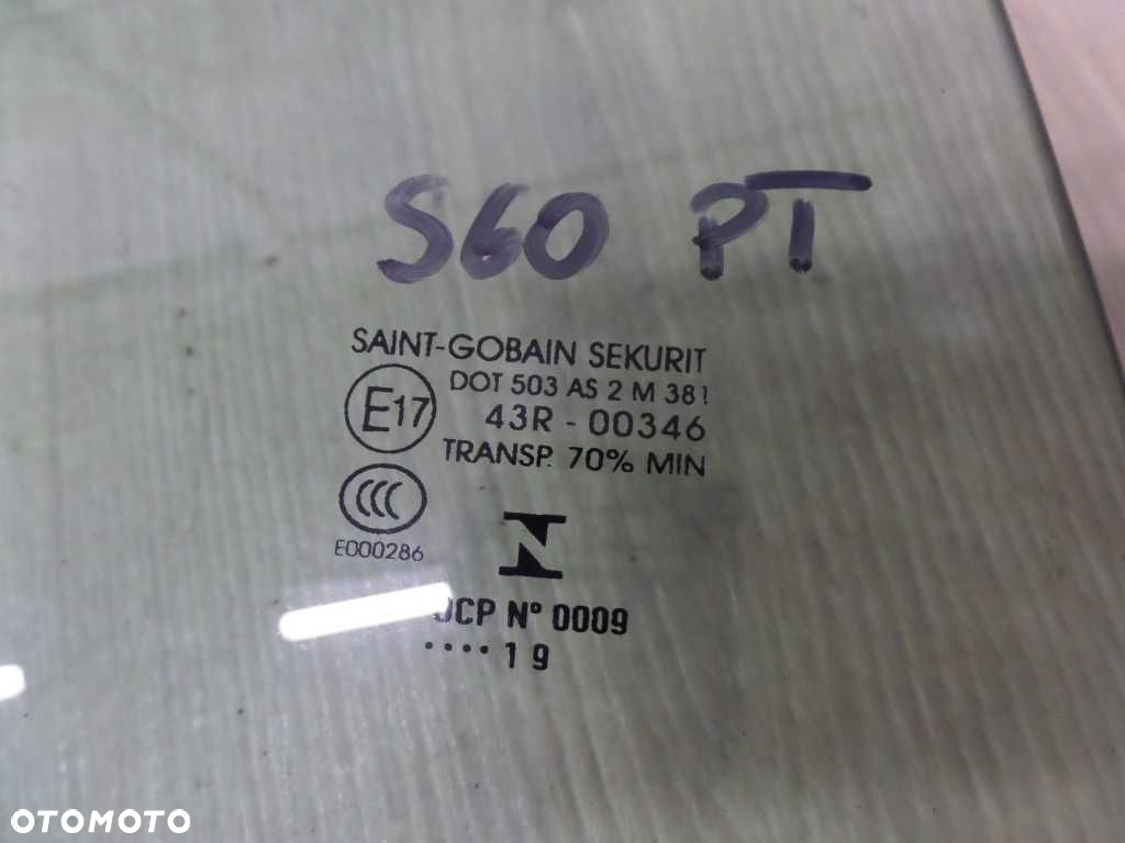 VOLVO S60 II 10-17 SZYBA BOCZNA PRAWY TYL SAINT-GOBAIN SEKURIT - 4