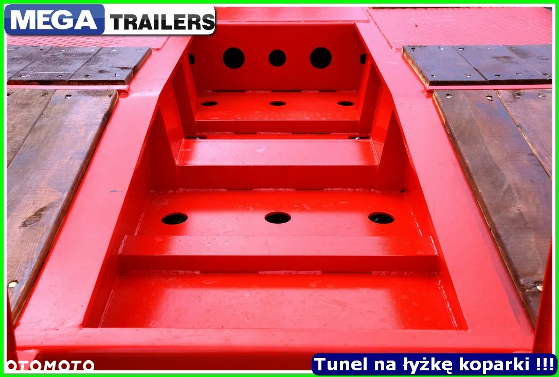 Mega Nisko podłoga 4 osie,  dł. 9,50 m, TUNEL na RAMIĘ KOPARKI !!! - 19