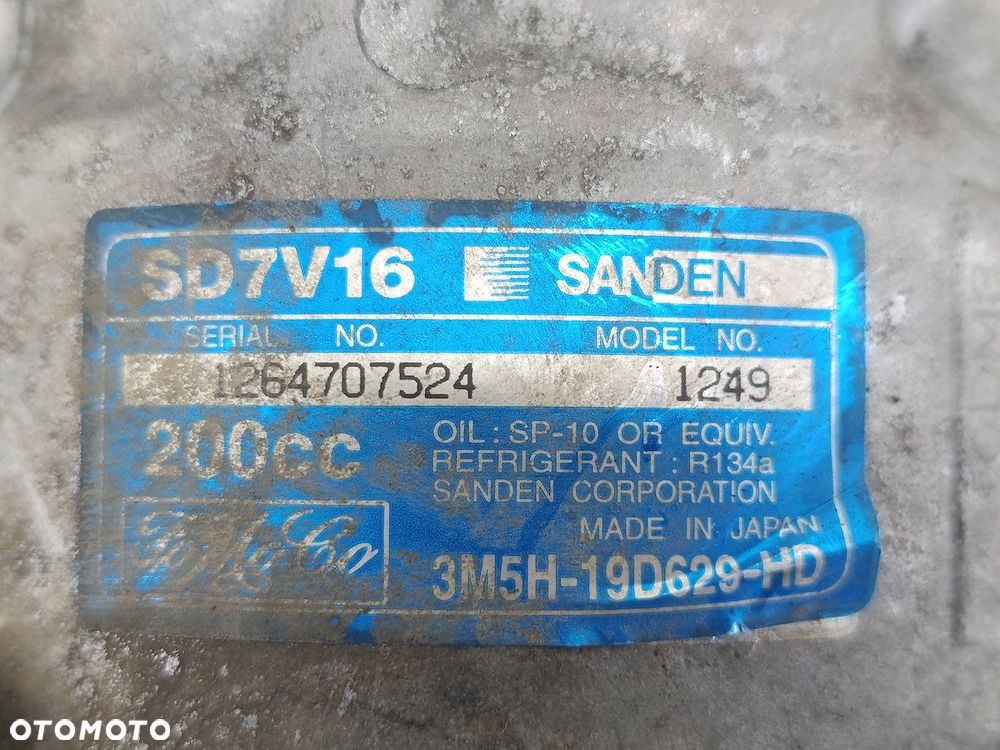 POMPA, SPRĘŻARKA KLIMATYZACJI VOLVO V50 3M5H-19D629-HD SD7V16  SANDEN 2.0 - 8