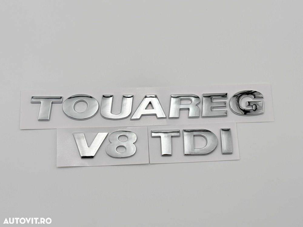 Set Embleme VW Touareg V8 TDI crom - 2