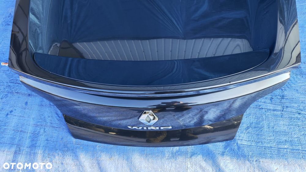 KLAPA BAGAŻNIKA TYŁ TYLNA KOMPLETNA CZARNA NV676 ZAMEK ZAWIAS SPOILER INSTALACJA WIĄZKA RENAULT WIND - 2