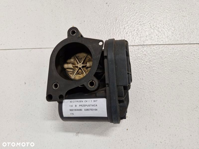 citroen c4 1 i 307 1.6 b przepustnica powietrza 9661809080 0280750164 - 2