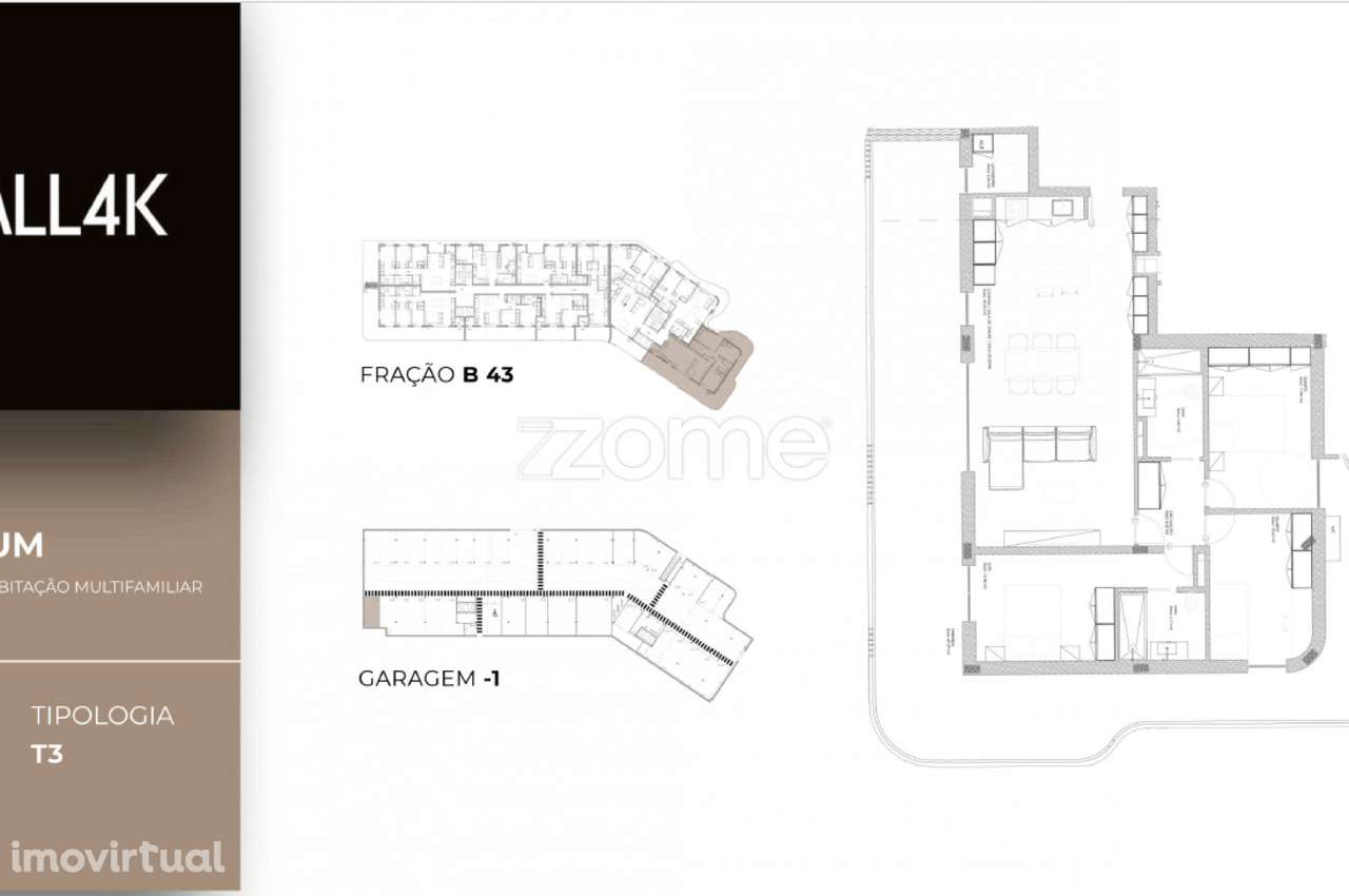 Apartamento T3 em construção em Oliveira do Douro, Vila Nova de Gai... - Grande imagem: 2/15