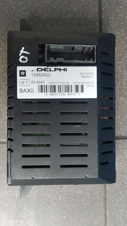 WYŚWIETLACZ OPEL CORSA D DELPHI 13452422 - 2