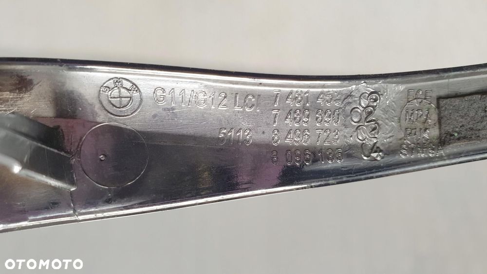 BMW 7 G11 G12 LIFT LCI Listwa ozdobna chrom klapy tylnej 7481453 - 7