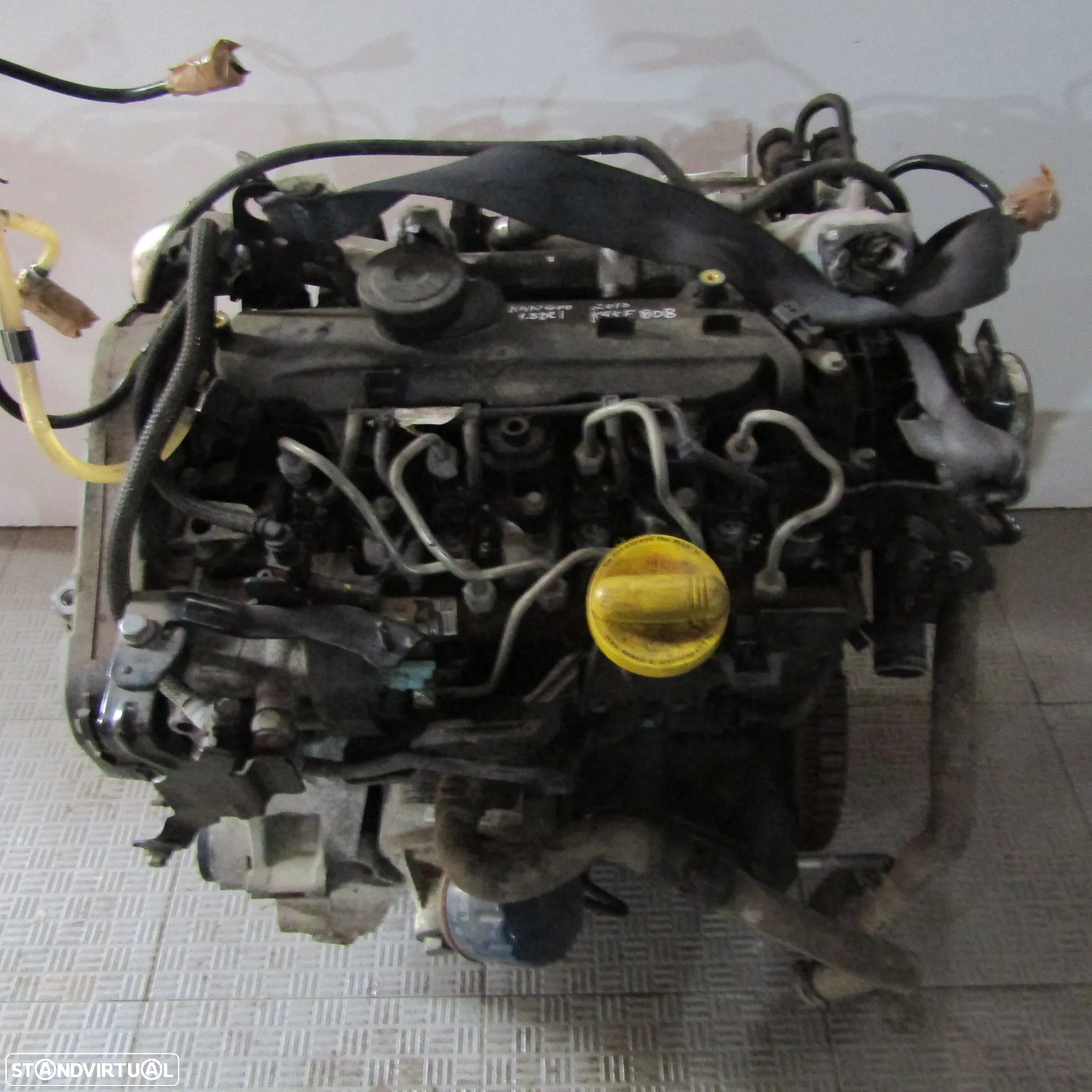Motor Renault 1.5 Dci com referencia K9K808 - 2