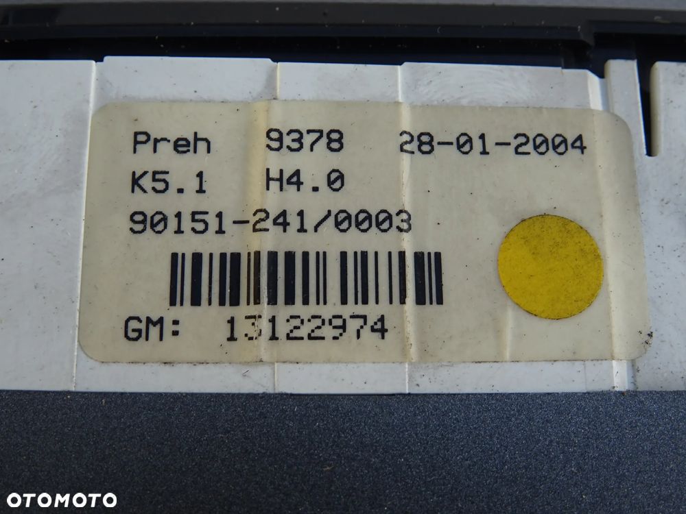 PANEL STEROWANIA KLIMATYZACJI OGRZEWANIA NAWIEWU OPEL ASTRA H ZAFIRA B - 3
