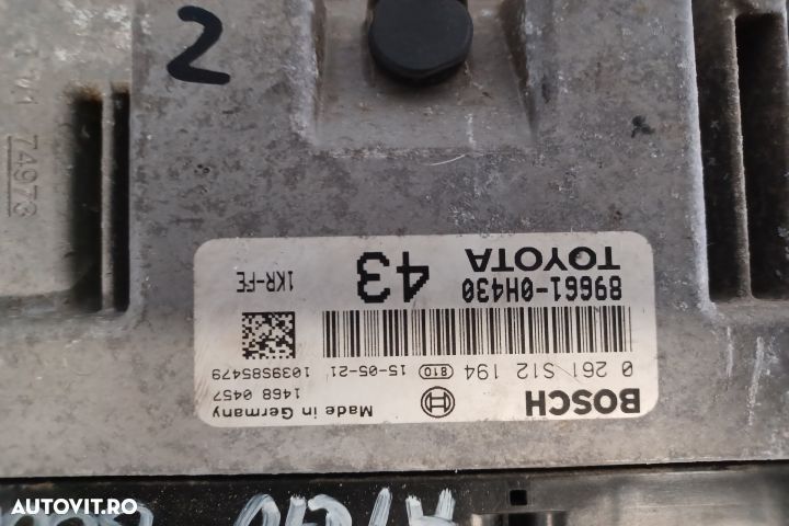 Calculator motor ECU 0261S12194 89661-0H430 - 1.0 B 0261S12194 89661- - 2