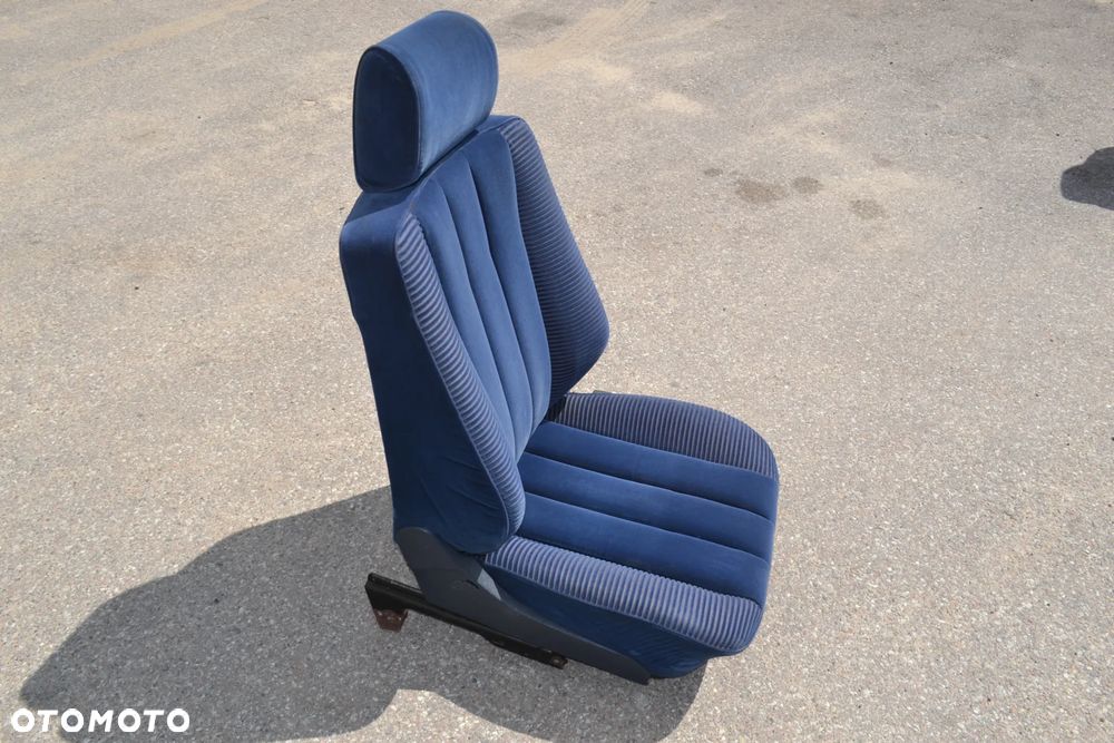 MERCEDES W124 FOTEL PASAŻERA PRAWY NIEBIESKI WELUR POMORSKIE - 2