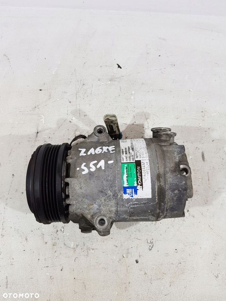 sprężarka klimatyzacji 13205197 opel meriva a vectra c 1.6b z16xe - 1