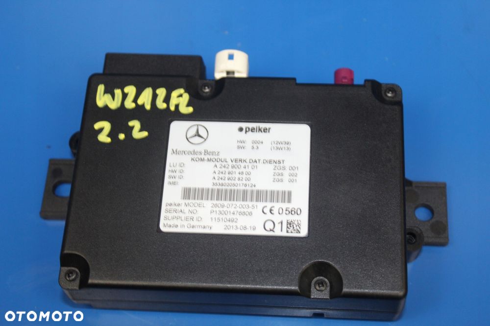 W212 W204 W207 MODUŁ STEROWNIK TELEMATIC - 1