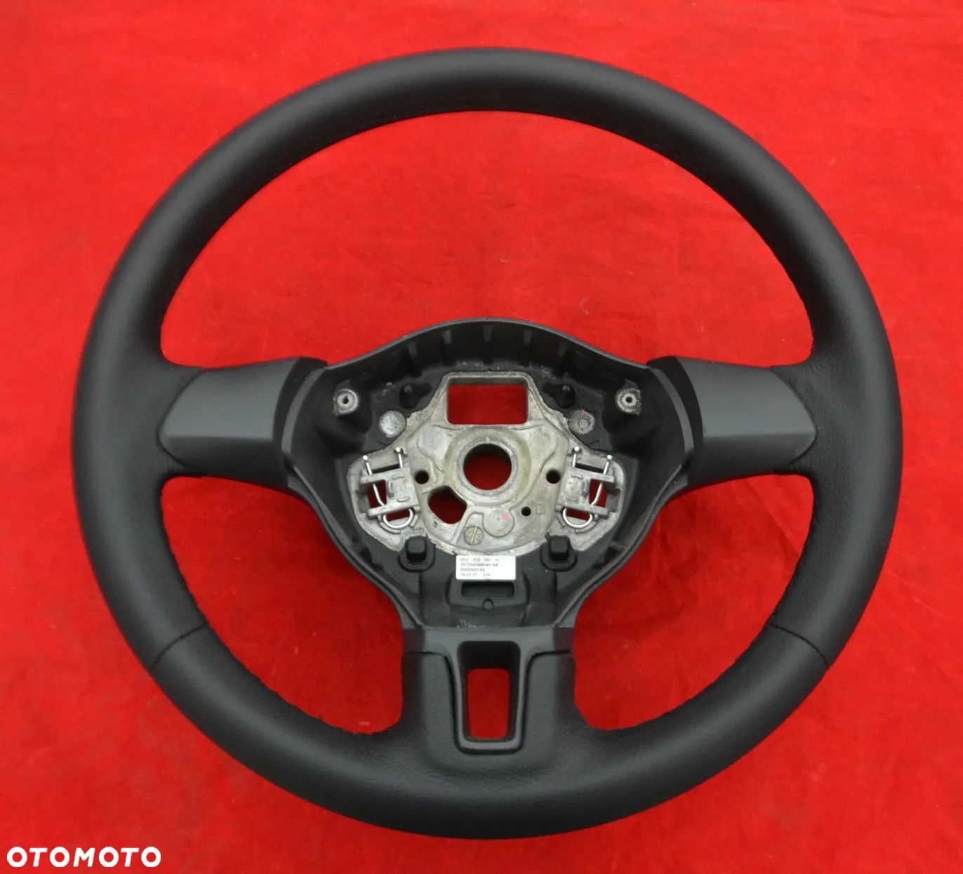 VW VOLKSWAGEN POLO 5 V 6R 09-15 Kierownica Nowa Skóra Skórzana 6R0419091 - 1