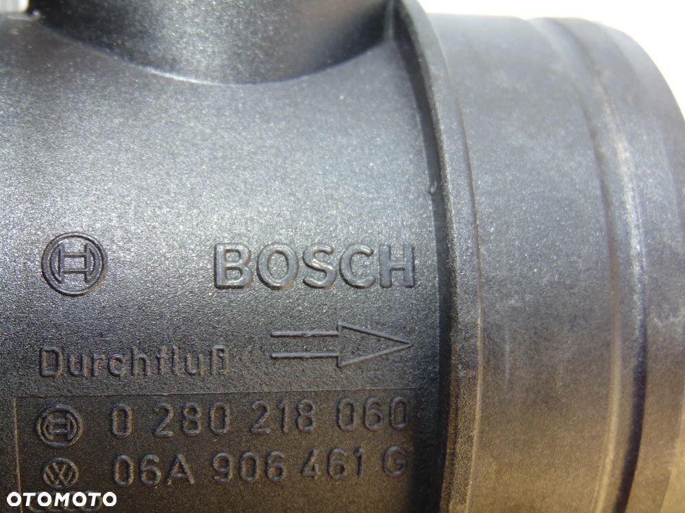 ORYGINAŁ przepływomierz 0280218060 06A906461G Audi A3 8L Seat Ibiza III Leon I Alhambra VW Volkswagen Bora Golf 4 IV Multivan Caravelle T5 Sharan New Beetle benzyna 1.8 2.0 - 8