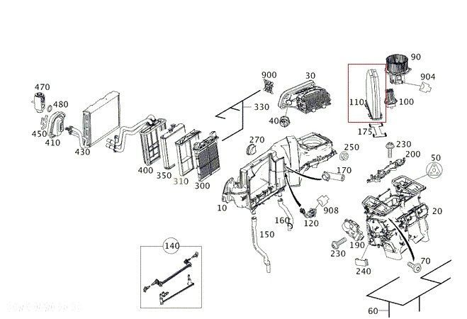 MERCEDES C207 X204 R231 C197 Filtr kabiny z weglem - 5