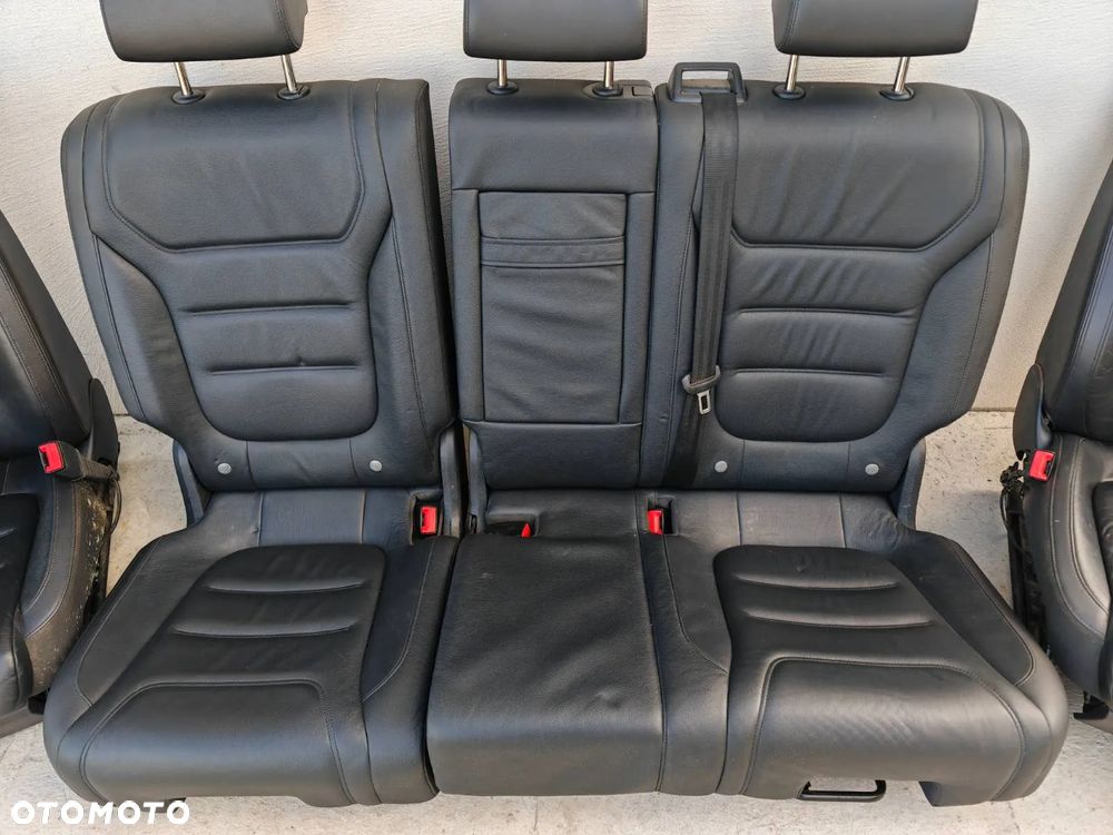 VW TOUAREG 7P 10-18R FOTELE TYLNE KANAPA SKÓRA ANTRACYT - 2