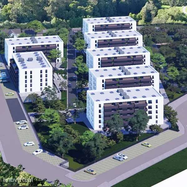 Apartamento T1 Novo | Varanda 21m² | Condomínio | Vilar do Paraíso - Grande imagem: 5/12