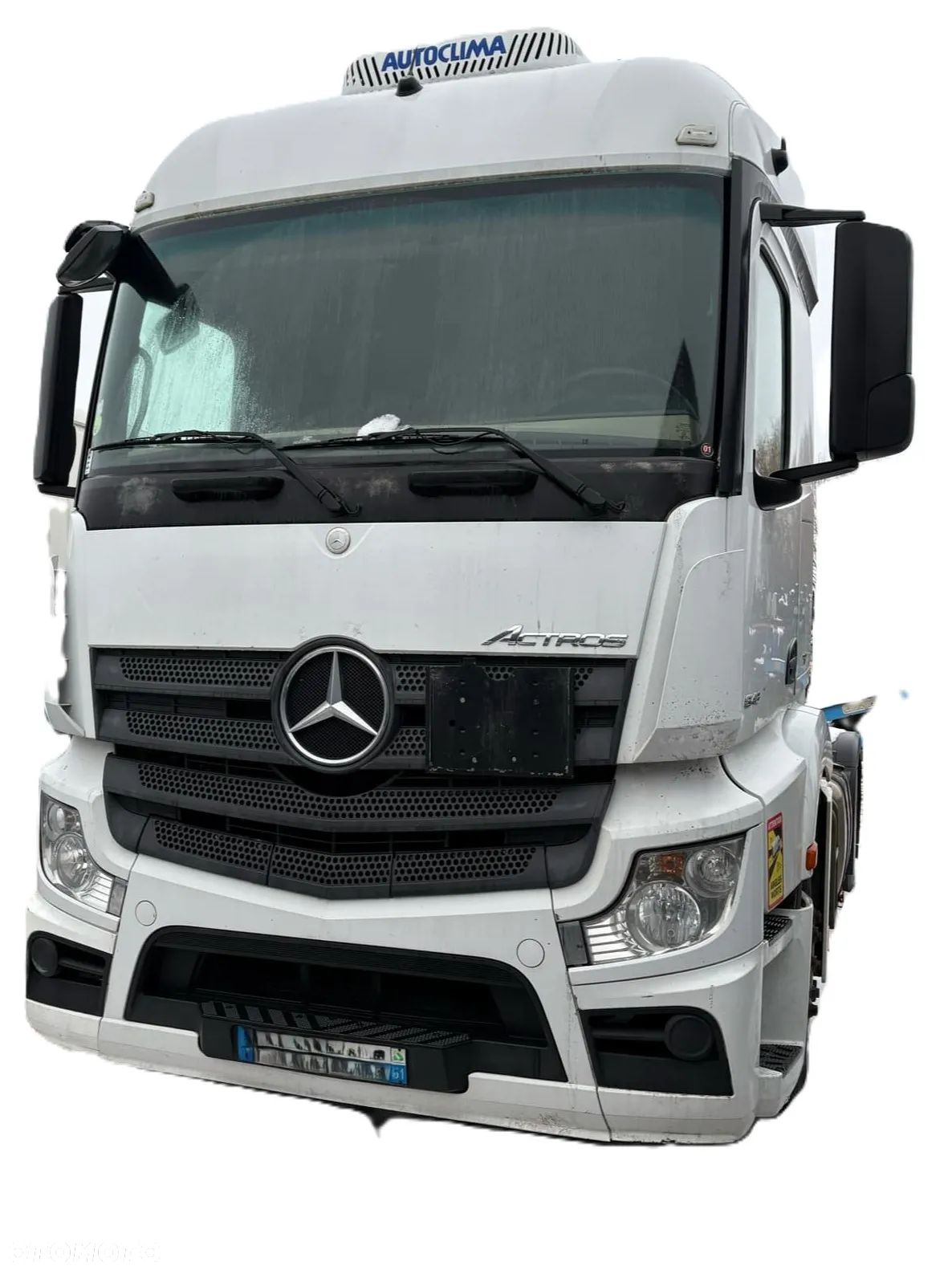 KOMPLETNY PRZÓD MASKA ZDERZAK LAMPA MERCEDES ACTROS MP4  WĄSKA KABINA - 1