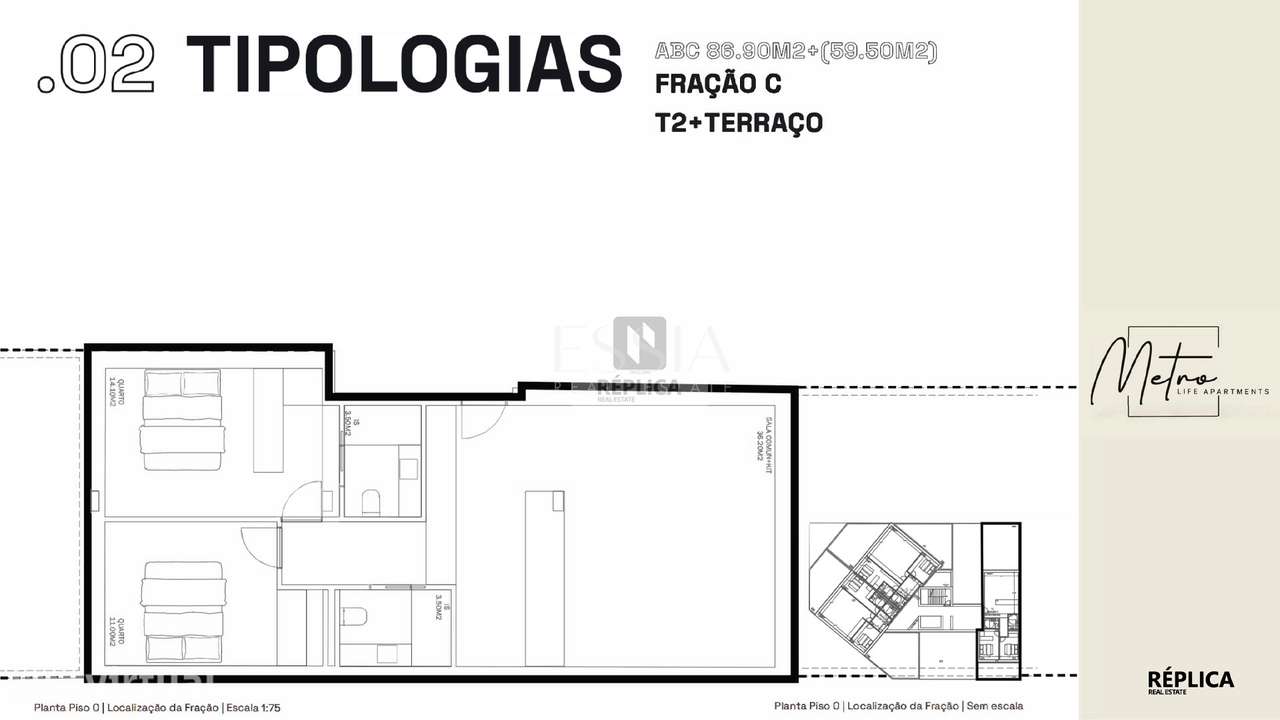 Apartamento T2 com Terraços no Metro Life Apartments - Grande imagem: 5/5
