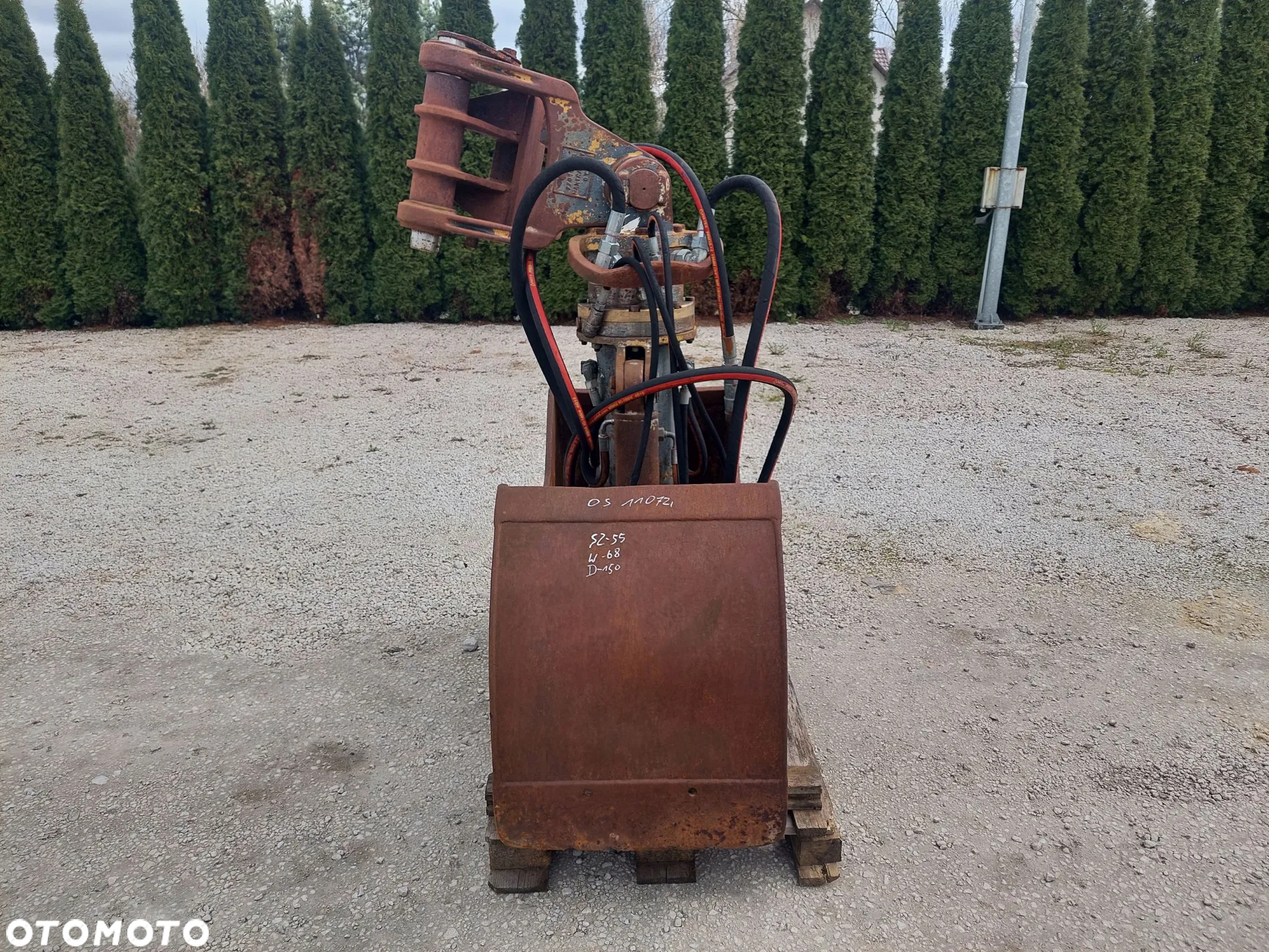 Łyżka chwytakowa, chwytak obrotowy rotor rotator koparki na szybkozłącze Nado SK 15 20 Komatsu PW PC 130 138 140 148 160 180 210 - 2