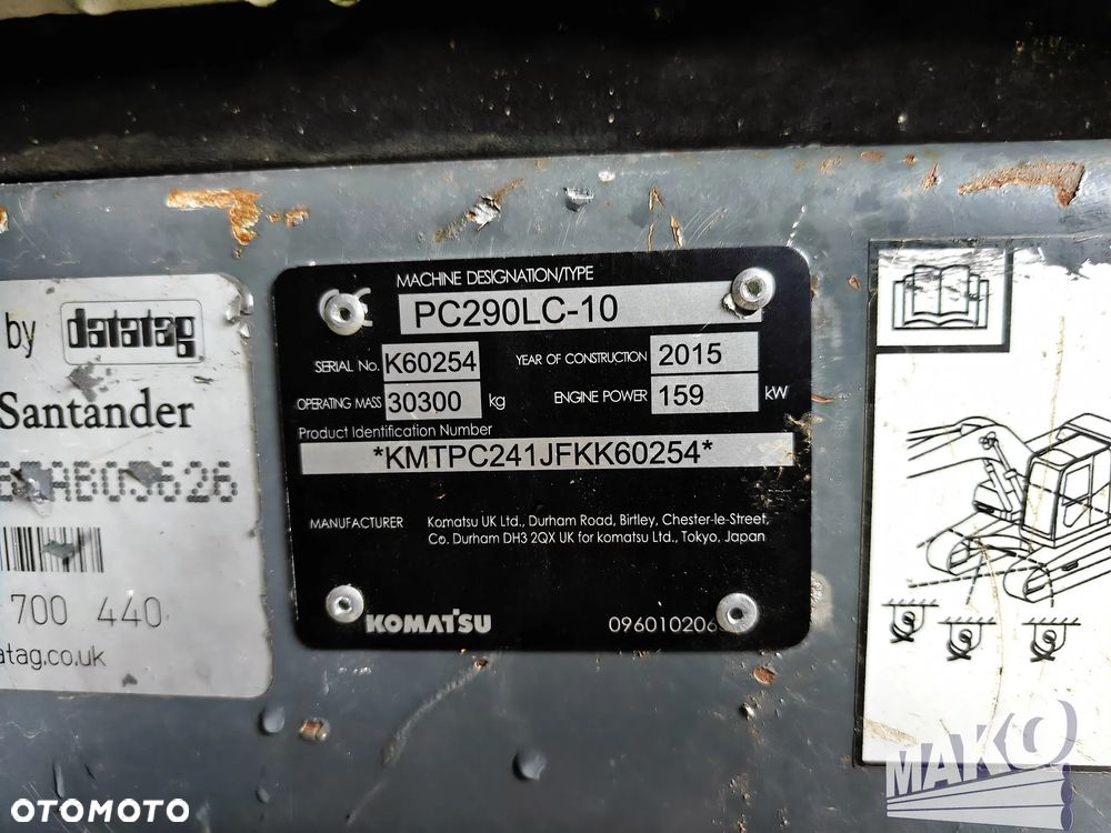 Komatsu PC290LC-10 - 29