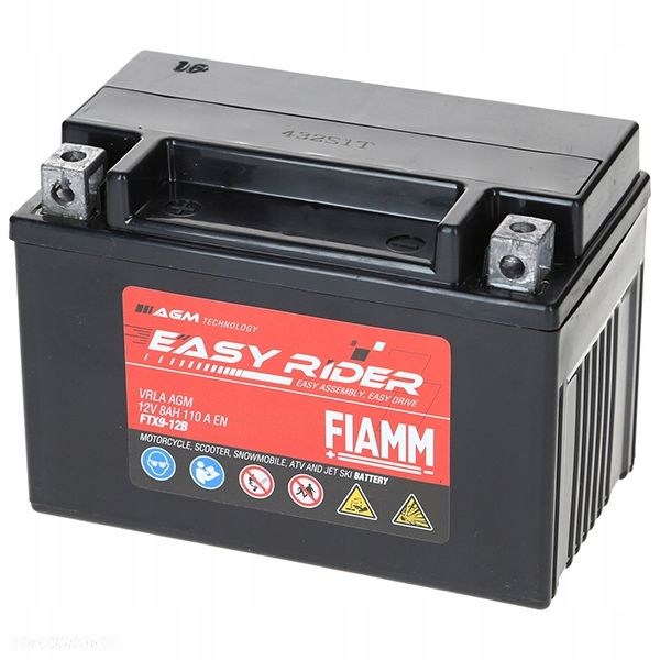 Akumulator Fiamm Easy Rider FTX9-12B 8Ah 90A 15087105 - 6