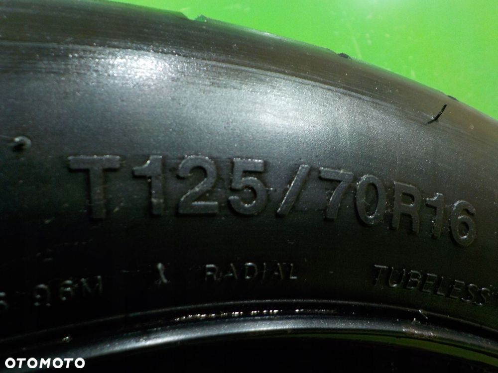 AUDI A3 8P GOLF V GOLF VI kolo dojazdowe 125/70/16 5X112 - 4
