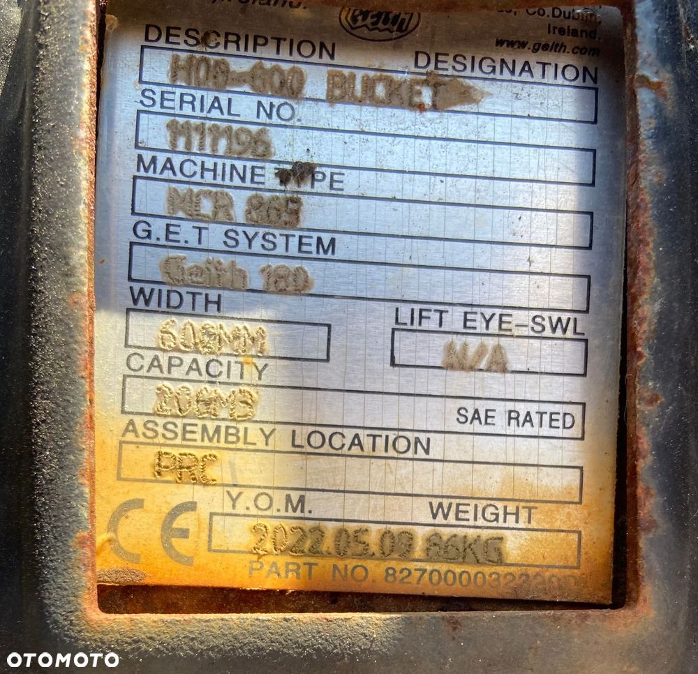 Nowa łyżka kopiąca 60 cm do JCB 3cx 4cx, JCB 8065, JCB 8055, JCB 8080, JCB 86C1, JCB 86C1, JCB 65R-1, JCB 55Z-1 - 4