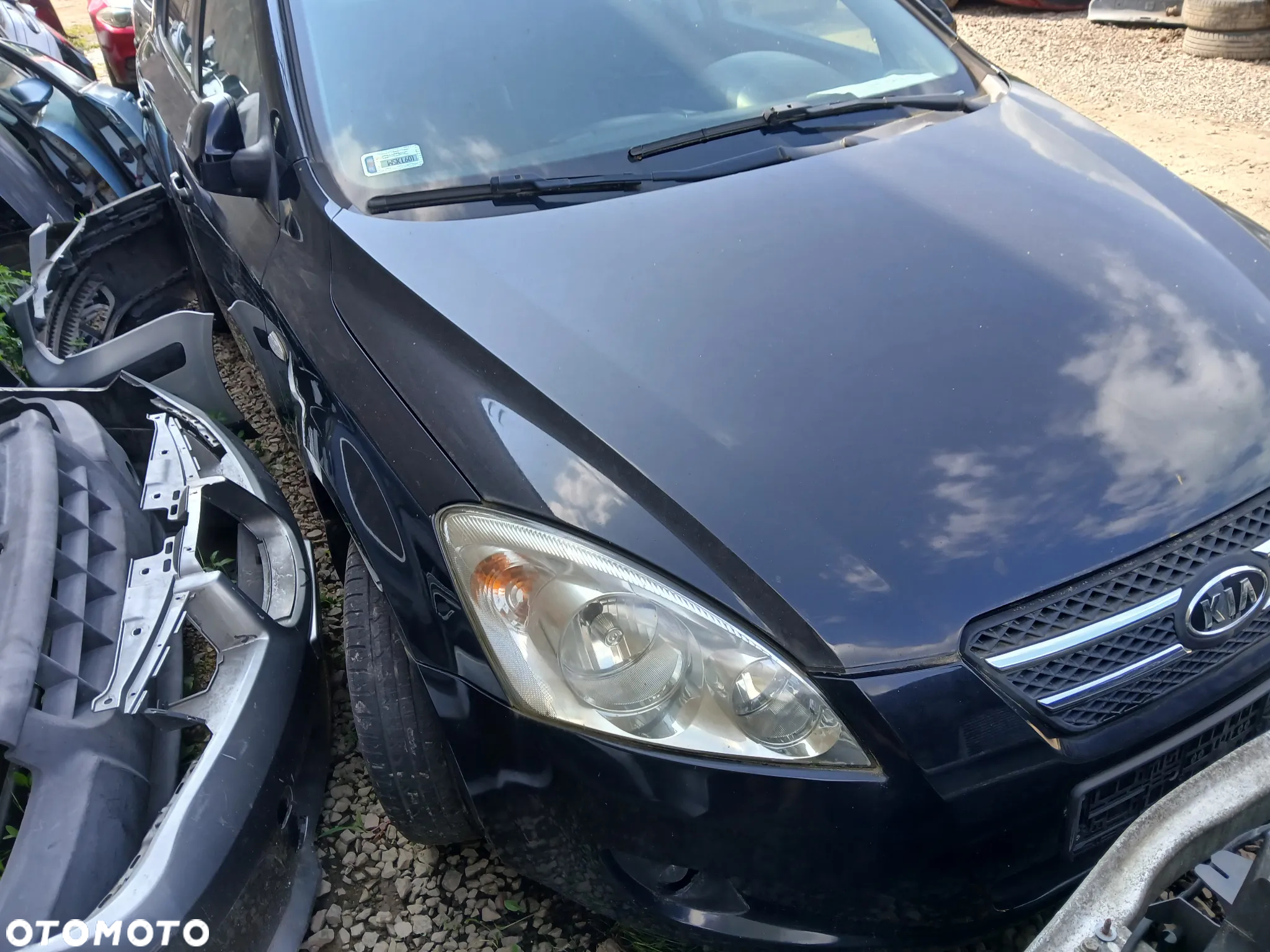 kia ceed I 1K BLACK PEARL maska pokrywa silnika klapa bagażnika zderzak lampa reflektor pas przedni - 4