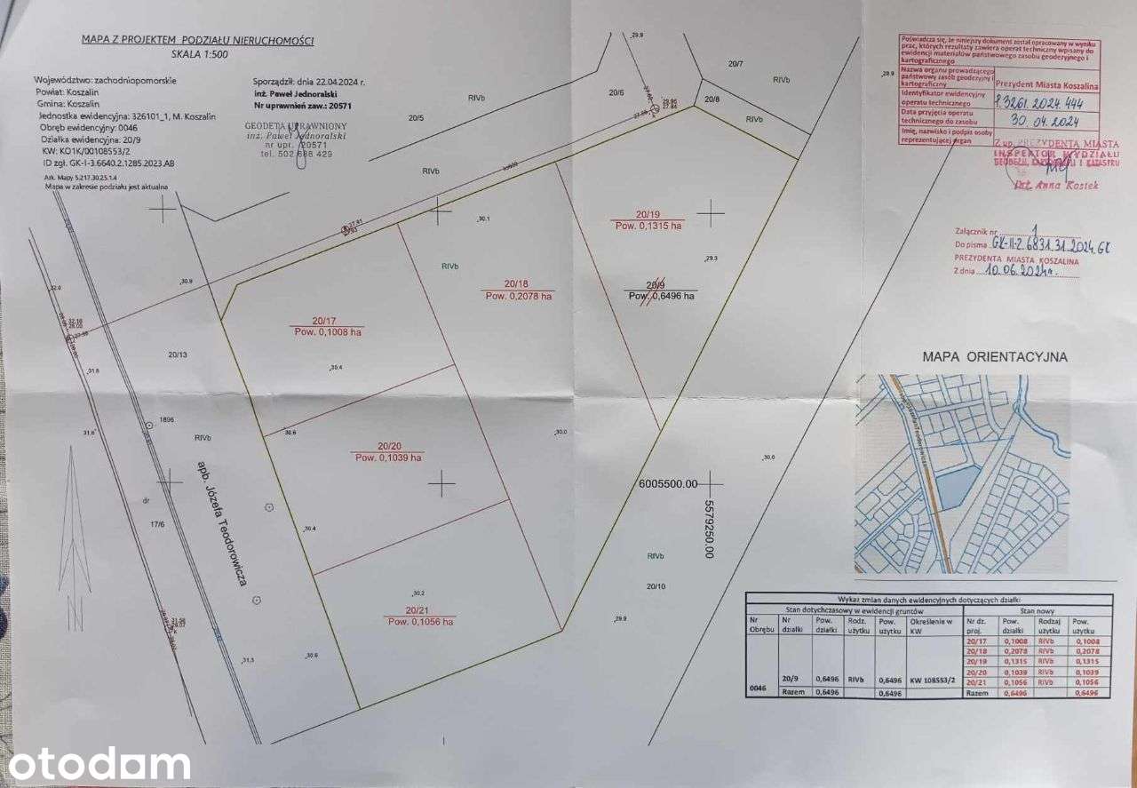 Działka budowlana 1008 m² w atrakcyjnej lokalizacji - Pełny obrazek: 3/5