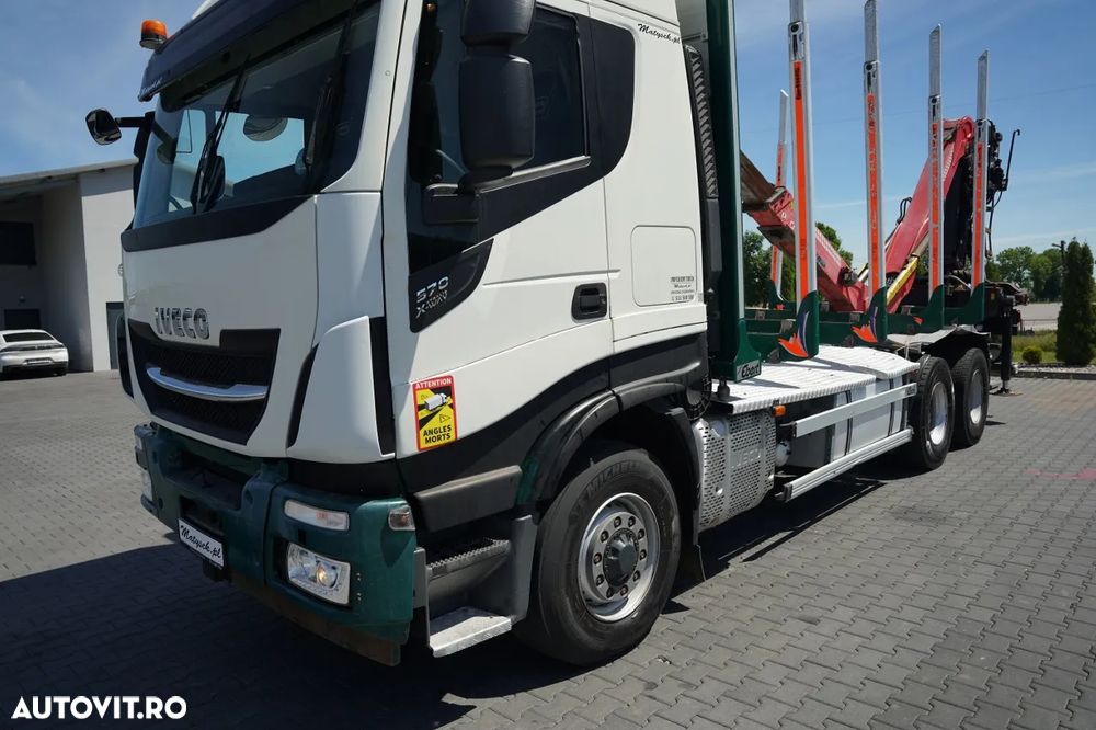 Iveco 570 STRALIS  X-WAY / 6X4 / PENTRU LEMN / PENTRU COPACI / PENTRU PĂdure / HDS CRANAB TZ 12.2 / AUTOMAT - 10