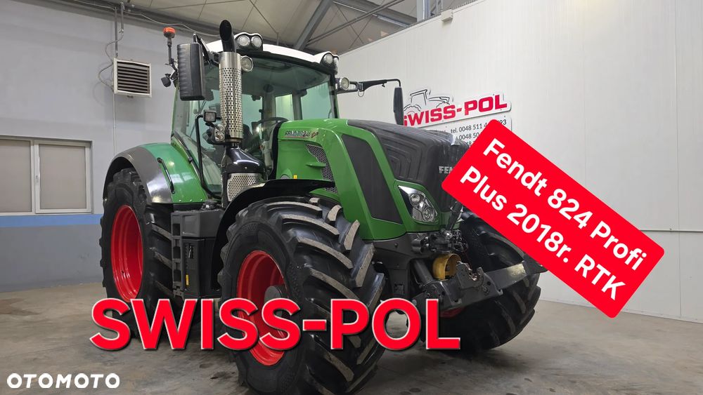 Fendt 824 Vario ProfiPlus  55km-h Rtk Grip 5050 Mtg Bardzo ładny 724 Profi  826 Power Vario Tms 6215R Axion Massey 7724 Valtra S - 1