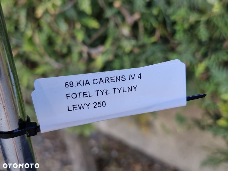 kia carens iv 4 fotel tył tylny lewy - 5