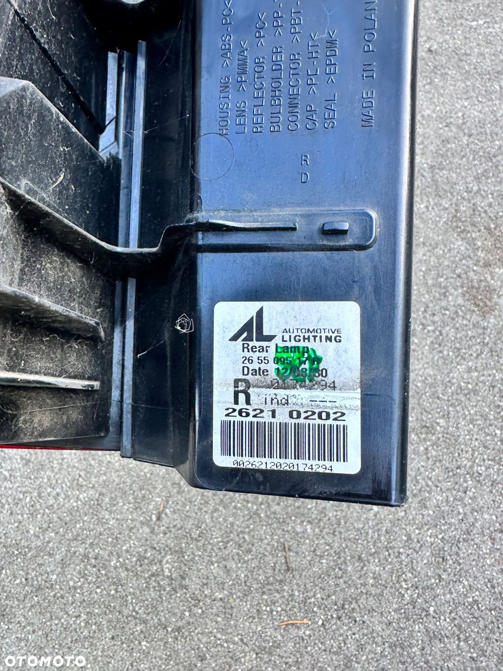 Lampa Prawy Tył Prawa Tylna Dacia Duster I 265509517R Demontaż - 4