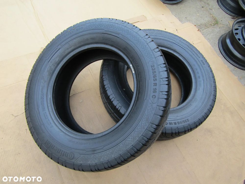 2x JAK NOWE Opony 235/65 16C 16 C Continental ContiVanContact 200 / 115/113R Letnie 7,5 mm 24r - 9