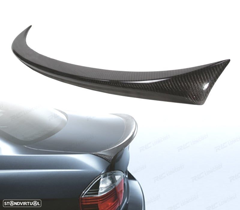 AILERON LIP SPOILER TRASEIRO BMW E90 CARBONO - 1