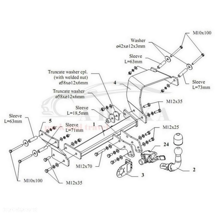 Hak Holowniczy Automat Do Nissan Micra K11 Hatchback 1992-2003 - 3