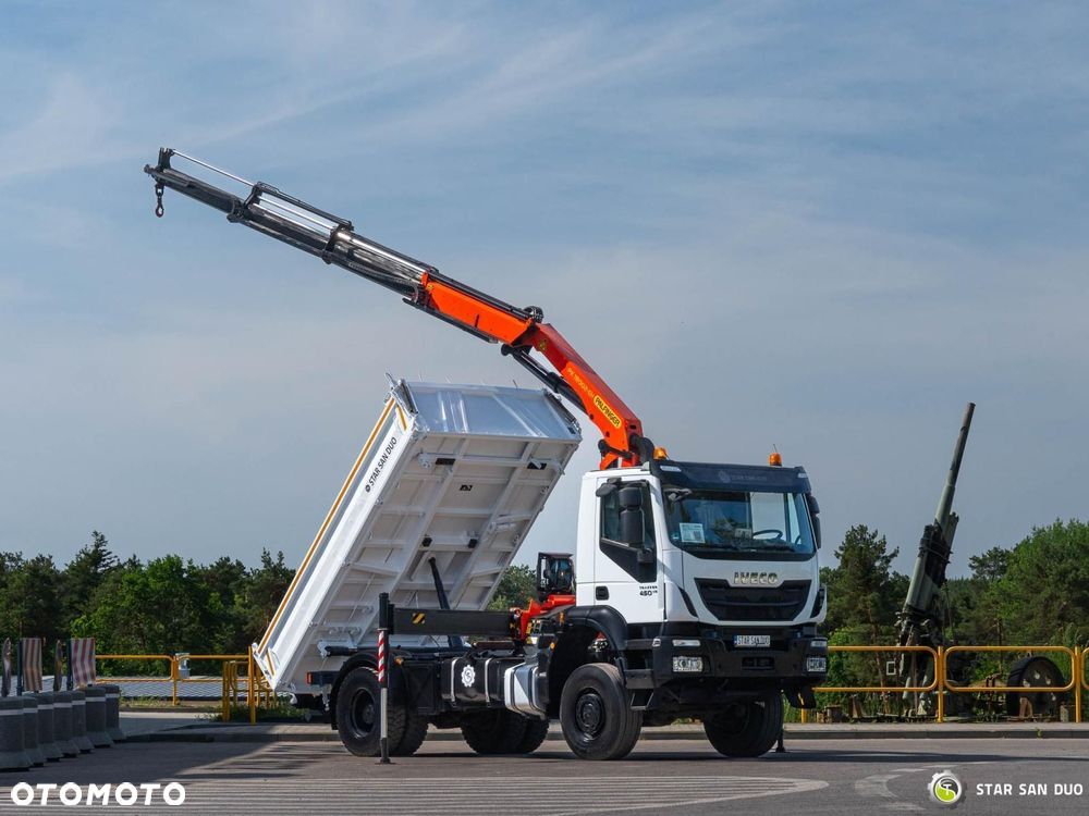 Iveco TRAKKER 450 4x4 Palfinger PK 18002 EH HDS Żuraw Wywrotka Rotator - 10