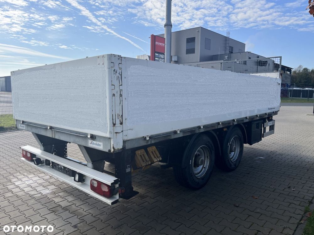 Schrader TANDEM BUDOWLANKA 2013 r. OCYNK!!! ORYGINALNY GÓRNY ZACZEP dł. 5,2 m KOŁA R 19,5 - 2