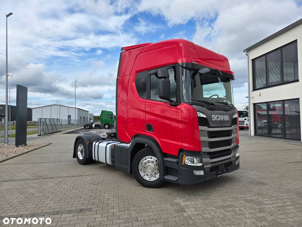 Scania R450/ 4 PODUSZKI TYŁ/ KLIMA POSTOJOWA/ ALUFELGI/ NAVI/ TACHOGRAF NOWA GENERACJA/ BAKI 1250L - 1
