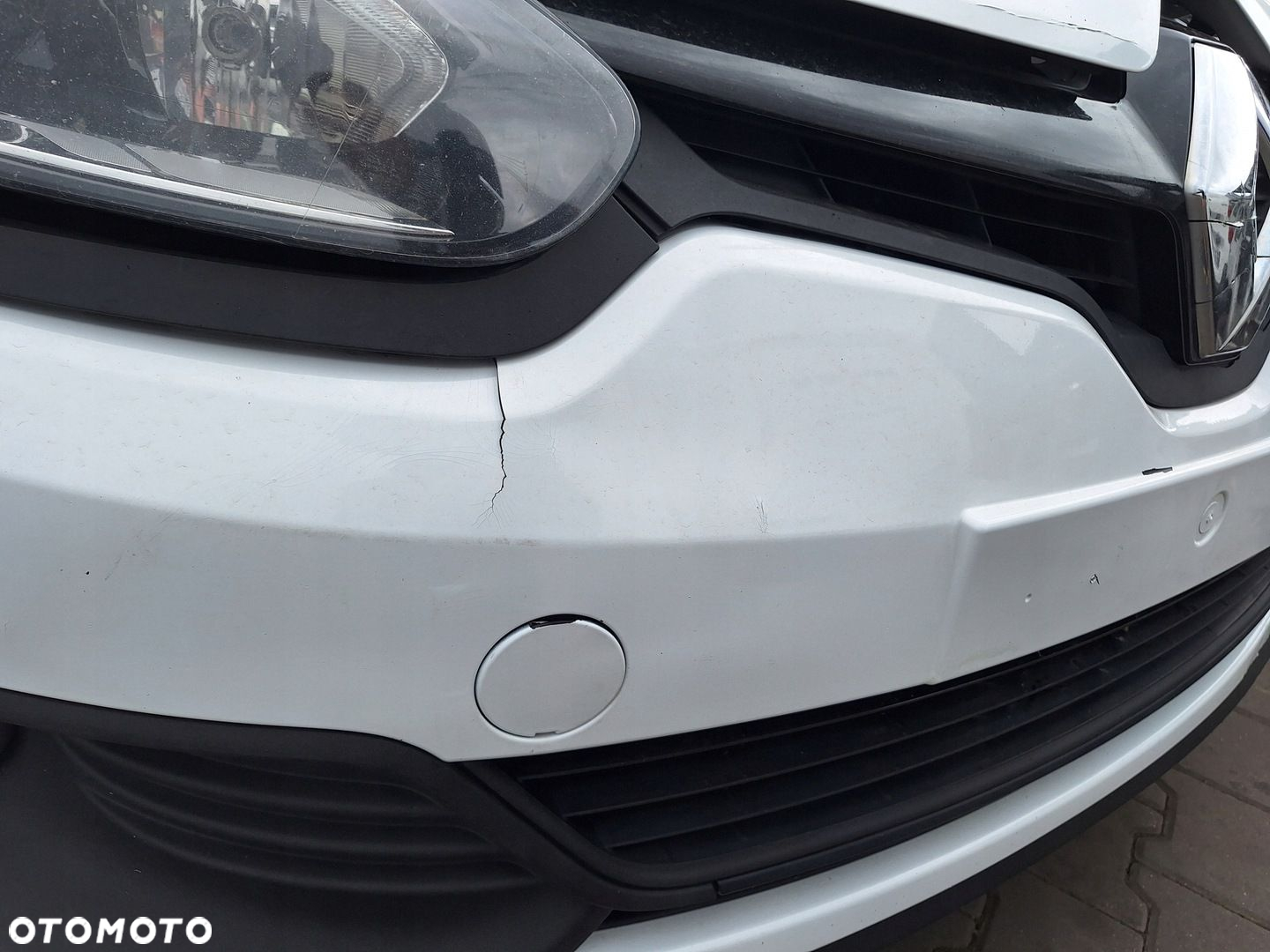 RENAULT MEGANE 3 III LIFT 13-15 BIAŁY ZDERZAK PRZÓD ATRAPA OV369 - 6