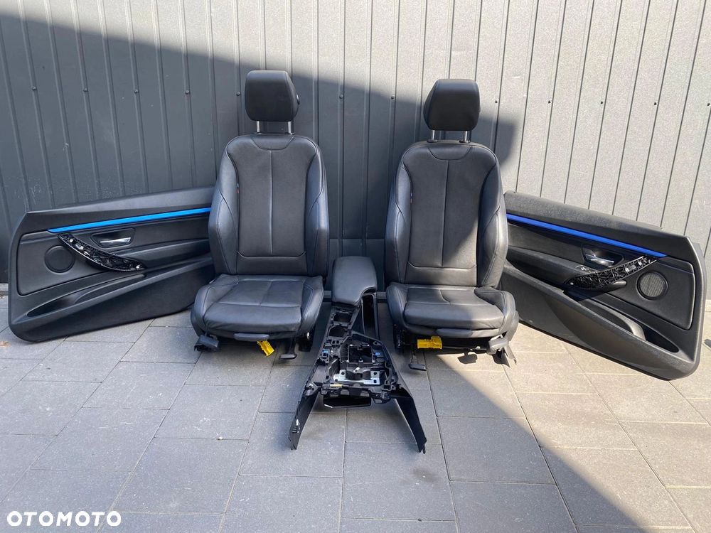 FOTELE TAPICERKA SKÓRA DAKOTA SCHWARZ BMW 3 GT F34 GRZANE M-PAKIET LED - 1