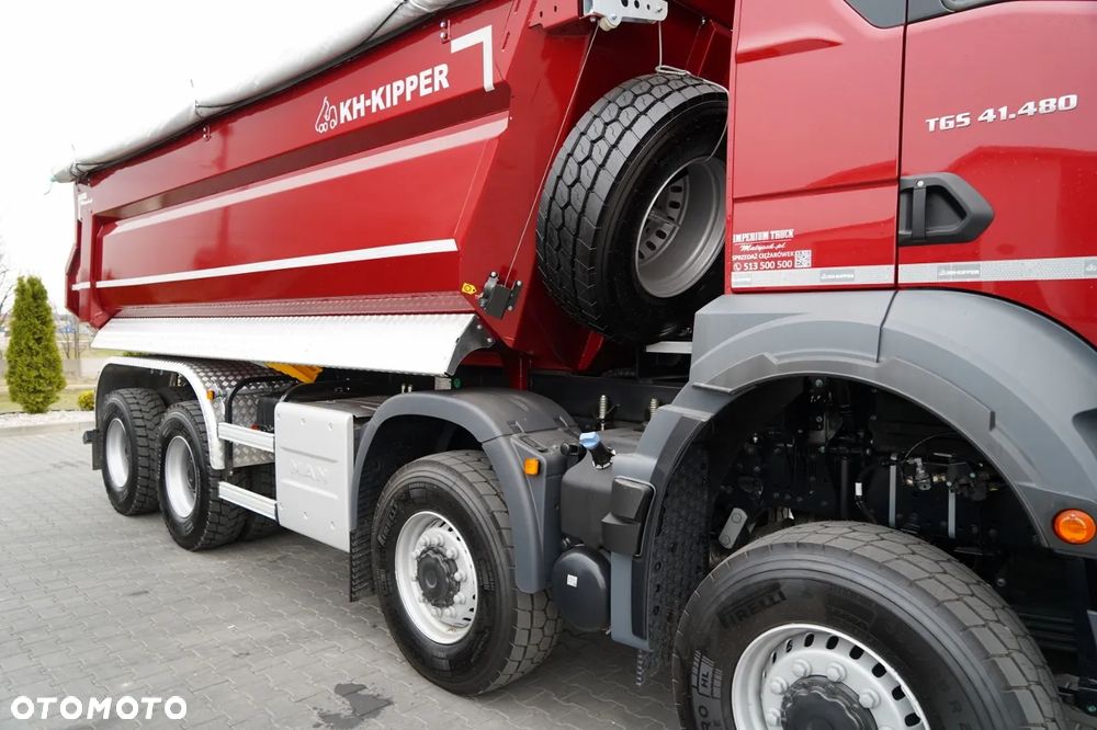 MAN TGS 41.480 / 8X8 / WYWROTKA / 21,5M3 / AUTOMAT / FABRYCZNIE NOWY / BOGATE WYPOSAŻENIE / DOSTĘPNY OD RĘKI / 2026 - 17