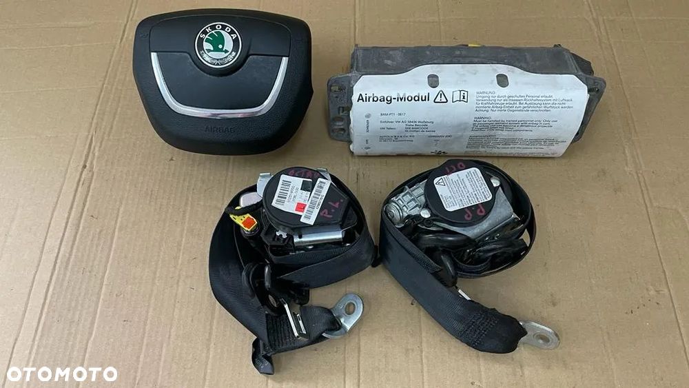SKODA OCTAVIA II LIFT PODUSZKA AIRBAG PASY - 1