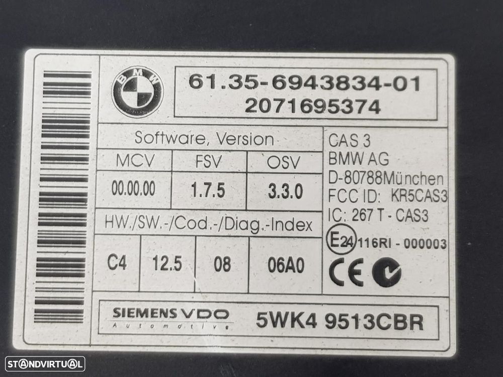 MODULO ELECTRONICO MINI MINI 2007 -61356943834 - 3