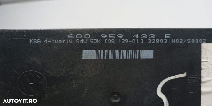 Modul confort 6Q0959433E Volkswagen VW Polo 4 9N [2001 - 2005] - 2
