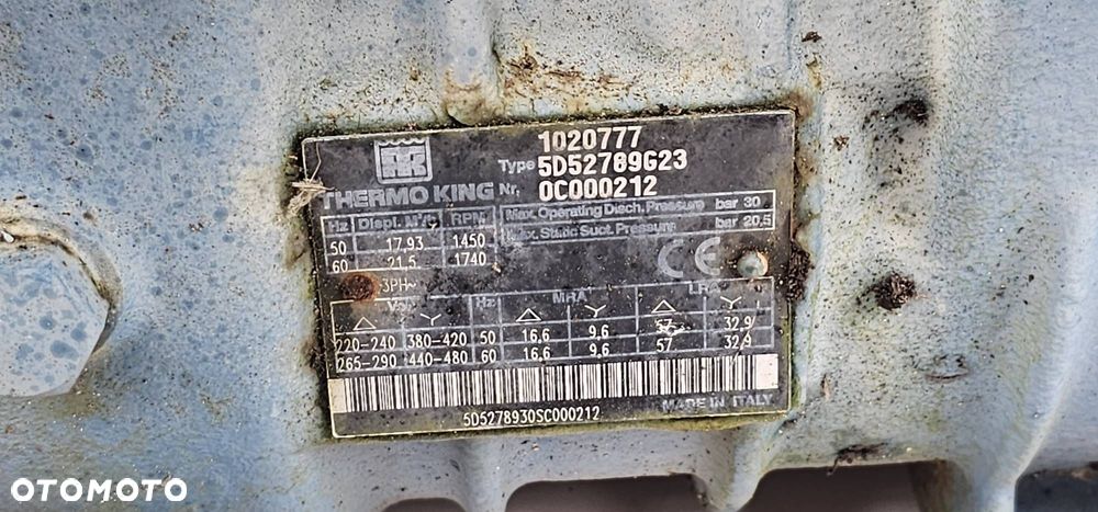 AGREGAT CHŁODNICZY THERMO KING 1020777 V-700 MAX - 5