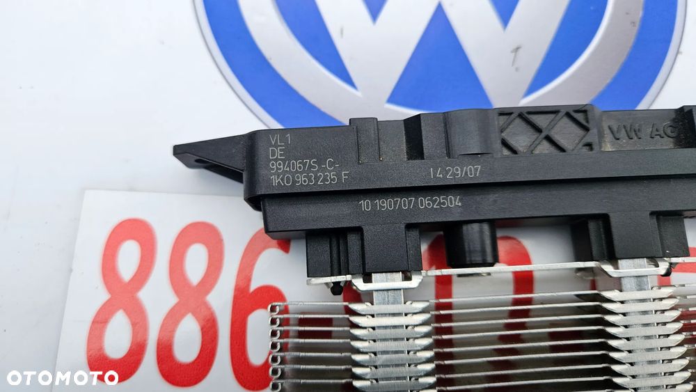 VW Golf V 1K Skoda Octavia II VW Tiguan I Grzałka elektryczna dodatkowa nagrzewnica 1K0963235F - 2