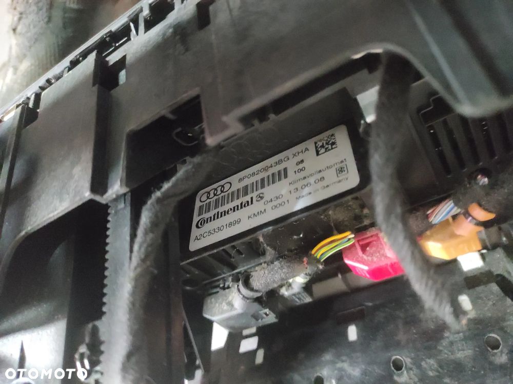 KOSZ RADIO PANEL KLIMATYZACJI RAMKA AUDI A3 8P LIFT 2DIN CLIMATRONIC 8P0 WYSYŁKA !!!! - 3